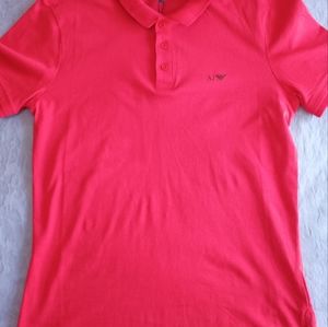 Armani Jean's Polo men short sleeve red